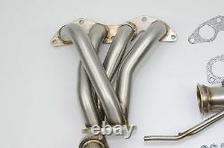 1320 PERF FAB 01-05 civic EX long tube race header D17 with 2.5 magnaflow cat