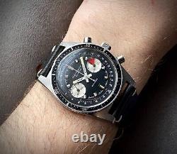 1960s Jules Jurgensen Stainless Steel Racing Chronograph Landeron 248 serviced