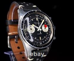 1960s Jules Jurgensen Stainless Steel Racing Chronograph Landeron 248 serviced