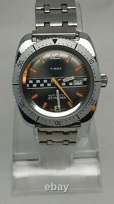 1970s Vintage Timex F1 Racing Rally Drivers Style watch