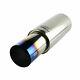1pc 3'' Inlet Straight Flow Racing Exhaust Muffler Od 4.5inch Body 5'' 500mm