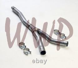 2.25 Resonator Replacement Pipe Y-Pipe Kit For 15-20 Ford Mustang 2.3L Ecoboost