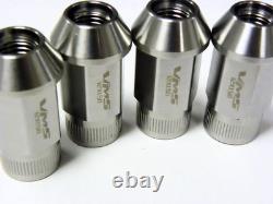20 Closed End Stainless Steel Drag Racing Lug Nuts 14x1.5 For 2015 + Mustang