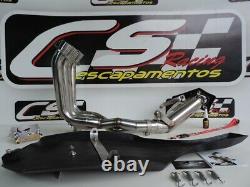 2013-21 Honda CBR600RR Full Exhaust Muffler CS Racing Non-ABS only Deep Sound