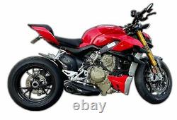 2020-on Ducati StreetFighter V4 CS Racing Slip-on Exhaust Muffler + dB Killer