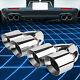 2pcs Universal Stainless Steel Racing 2.5id Dual Quad Exit Exhaust Muffler Tips