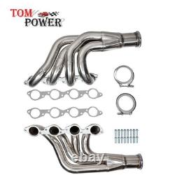 3.5 V-Band Stainless Steel Racing Headers for Chevy BBC 366-502 V8 Engines