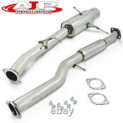 3 S/S JDM Catback Exhaust 4.5 Chrome Tip For 2002-2007 Subaru Impreza WRX STI