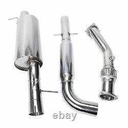3 Tip Racing Pipe Full Exhaust For Golf/jetta/gti 1.8 Turbo