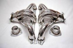 350 327 305 CHEVY STAINLESS STEEL HEADERS HUGGER SBC EXHAUST Manifolds Racing