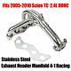 4-1 Racing Stainless Steel Exhaust Header Manifold For 05-10 Scion Tc 2.4l Dohc