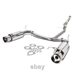4.5dual Burnt Tip Stainless Steel Racing Catback Exhaust 98-02 Accord V6 Cg/cg2