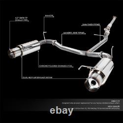 4.5dual Burnt Tip Stainless Steel Racing Catback Exhaust 98-02 Accord V6 Cg/cg2