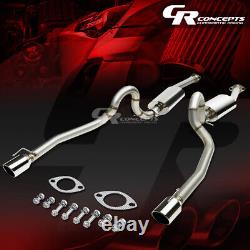 4 Dual Muffler Tip Catback Racing Exhaust System For 96-04 Ford Mustang V8 Sn95