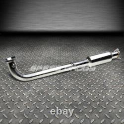 4 Muffler Tip Racing Catback+hi-flow Exhaust Pipe For 01-05 CIVIC Ex Em2 Es2