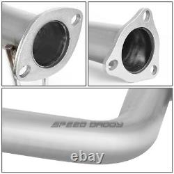 4 Round Burnt Muffler Tip T-304 Racing Catback Exhaust For 06-11 Honda CIVIC