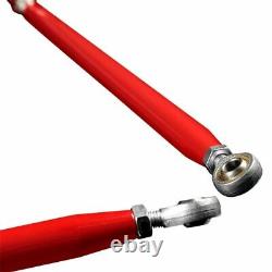 48 Universal Racing Harness Bar Stainless Steel Safety with Support Rods Red