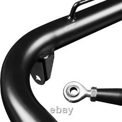 48 inches Universal Stainless Steel Racing Safety Belt Roll Harness Bar Black
