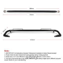 49 Black Stainless Steel Racing Safety Chassis Seat Belt Roll Harness Bar Rod