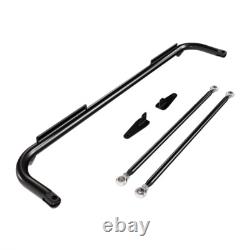 49 Black Stainless Steel Racing Safety Chassis Seat Belt Roll Harness Bar Rod