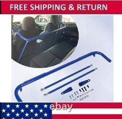 49 Blue Stainless Steel Racing Safety Seat Belt Harness Bar Across Tie Rod