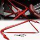 49 Red Universal Stainless Steel Racing Safety Seat Belt Roll Harness Bar Rod