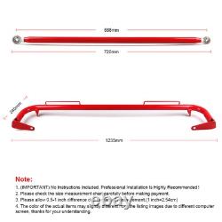 49 Red Universal Stainless Steel Racing Safety Seat Belt Roll Harness Bar Rod