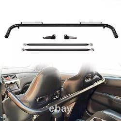49 Stainless Steel Racing Safety Seat Belt Chassis Roll Harness Bar Kit Rod