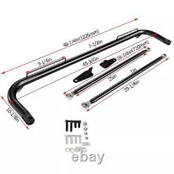49 Stainless Steel Racing Safety Seat Belt Chassis Roll Harness Bar Kit Rod