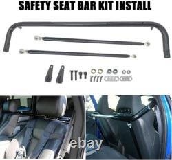 49 Stainless Steel Racing Safety Seat Belt Chassis Roll Harness Bar Rod Black