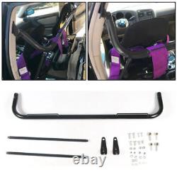 49 Stainless Steel Racing Safety Seat Belt Chassis Roll Harness Bar Rod Black