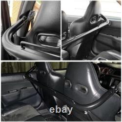 49 Stainless Steel Racing Safety Seat Belt Chassis Roll Harness Bar Rod Black