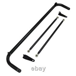 49 Stainless Steel Racing Safety Seat Belt Chassis Roll Harness Bar Rod Black