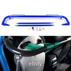 49 Stainless Steel Racing Safety Seat Belt Chassis Roll Harness Bar Rod Blue