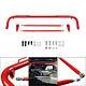 49 Stainless Steel Racing Safety Seat Belt Chassis Roll Harness Bar Rod Red