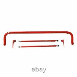 49 Stainless Steel Racing Safety Seat Belt Chassis Roll Harness Bar Rod Red