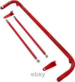 49 Universal Stainless Red Steel Racing Harness Bar Chassis Roll Kit for Cars