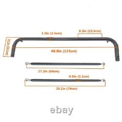 49 Universal Stainless Steel Racing Safety Seat Belt Chassis Roll Harness Ba