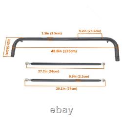 49 Universal Stainless Steel Racing Safety Seat Belt Chassis Roll Harness Ba