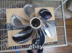6 Blade Offshore Racing Propeller Prop Stainless Steel Has A Cracked Blade 11476
