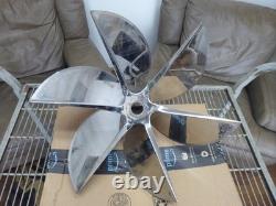 6 Blade Offshore Racing Propeller Prop Stainless Steel Has A Cracked Blade 11476