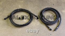 96-00 Civic HB Black Replacement Stainless Steel Fuel Feed Line & Rubber Return