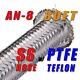 An -8 Stainless Steel Braided Ptfe Fuel Ethanol Line Hose Car Racing 30ft