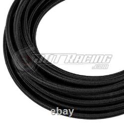 AN16 16AN Black Nylon Braided Stainless Steel Hose HIGH QUALITY 40FT Feet Length