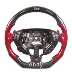 Acura Carbon Fiber LED Steering Wheel Racing RDX MDX TLX ILX RLX
