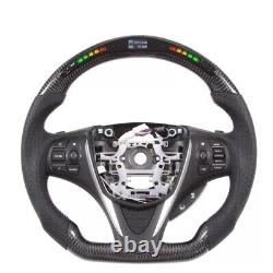 Acura Carbon Fiber LED Steering Wheel Racing RDX MDX TLX ILX RLX