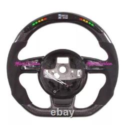 Audi Carbon Fiber LED Racing Steering Wheel RS3 RS4 RS5 RS6 RS7 SQ5