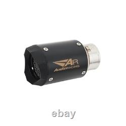 Austin Racing AR Sports Silencer Stainless Steel Black Universal Fit Exhaust