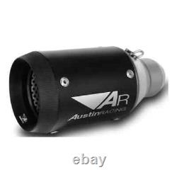 Austin Racing AR Sports Silencer Stainless Steel Black Universal Fit Exhaust