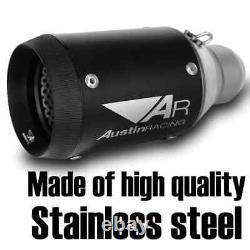 Austin Racing AR Sports Silencer Stainless Steel Black Universal Fit Exhaust